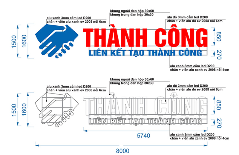 Maket thiết kế của dự án