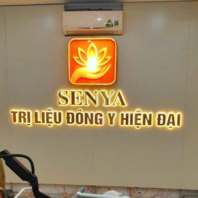 Thi công biển quảng cáo cho phòng trị liệu đông y SENYA